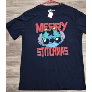 Lilo & Stitch Merry Stitchmas T-Shirt Large